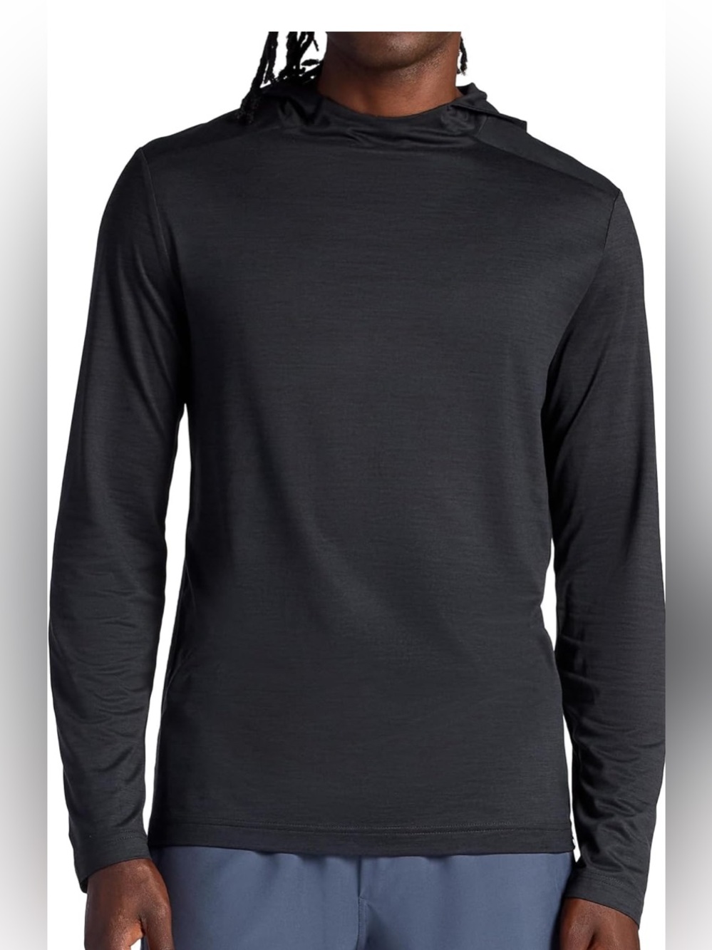 GAIAM Men's Long Sleeve Crew Neck Shirt - Charcoal Gray
